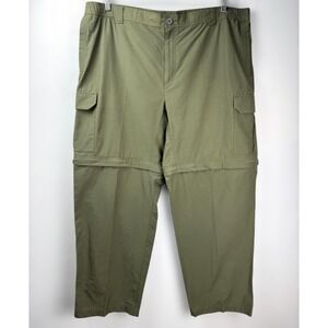 Columbia Omni Wick Men's Convertible Utility Cargo Pants Green Size 2X 32L
